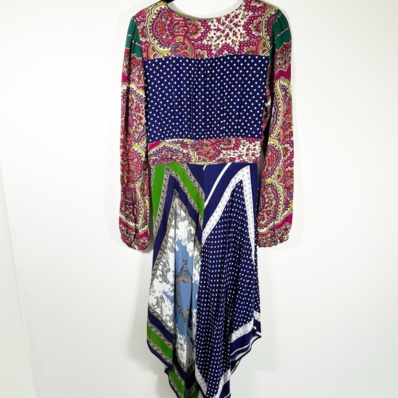 Moulinette Soeurs Istanbul Handkerchief Wrap Style Dress Size 2 * Small Flaw - Picture 5 of 13